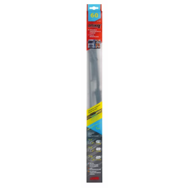 Optimax, truck line wiper blade with nozzle 1pcs - 60cm (24&quot;)