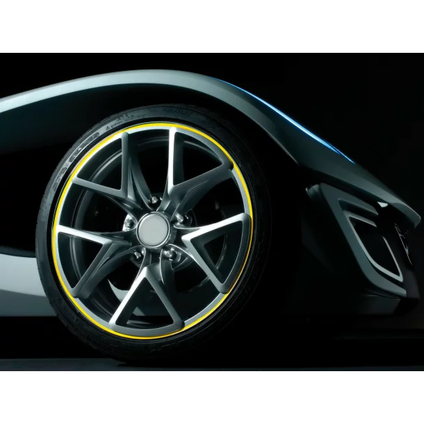 Stickere jante auto Marimea 1 - 14"-15"-16" - Crom