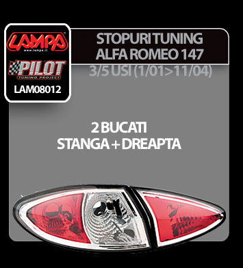 Stopuri tuning  Alfa Romeo 147 3/5 usi (1/01>11/04) cromate thumb