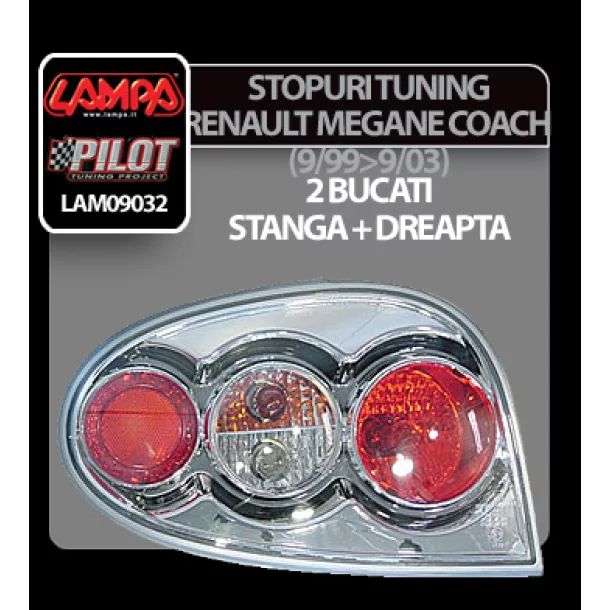 Renault Megane Coach (9/99-9/03) krómos tuning stoplámpa