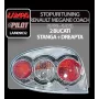 Pair of rear lights - Renault Megane Coach (9/99-9/03) - Chrome