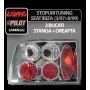 Pair of rear lights - Seat Ibiza (3/97-8/99) - Chrome