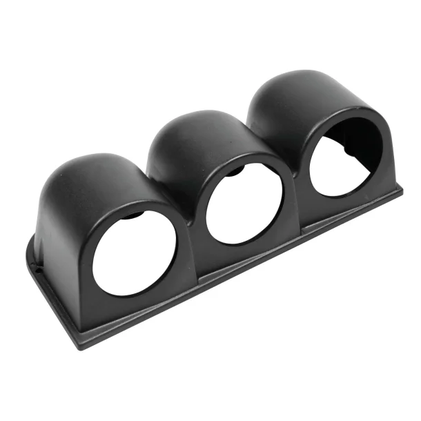 3 holes dashboard gauge pod X3 (52 mm) - Black