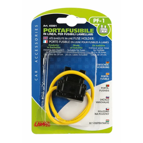 Suport bachelita pentru siguranta plata, legatura in linie - Resigilat