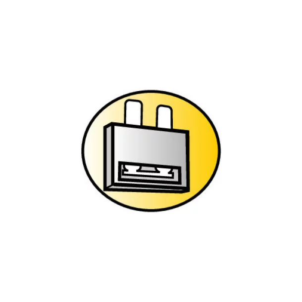 Suport bachelita pentru siguranta plata, legatura in linie - Resigilat