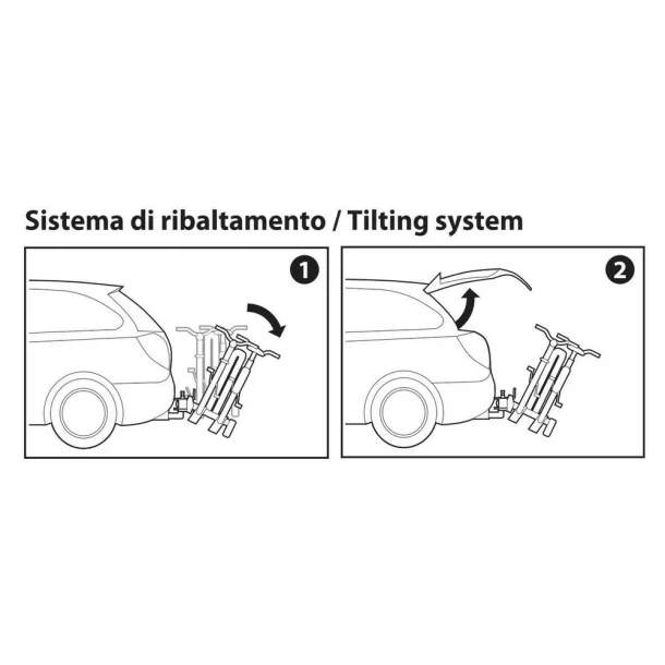 Elix 2, bicycle rack for tow ball - 2 bikes