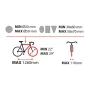 Asura 3, összecsukható kerékpártartó a vonóhorogra szerelhető, 3 kerékpárnak