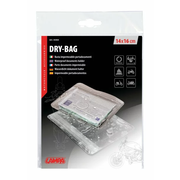 Dry-Bag, waterproof documents holder - 140x160 mm