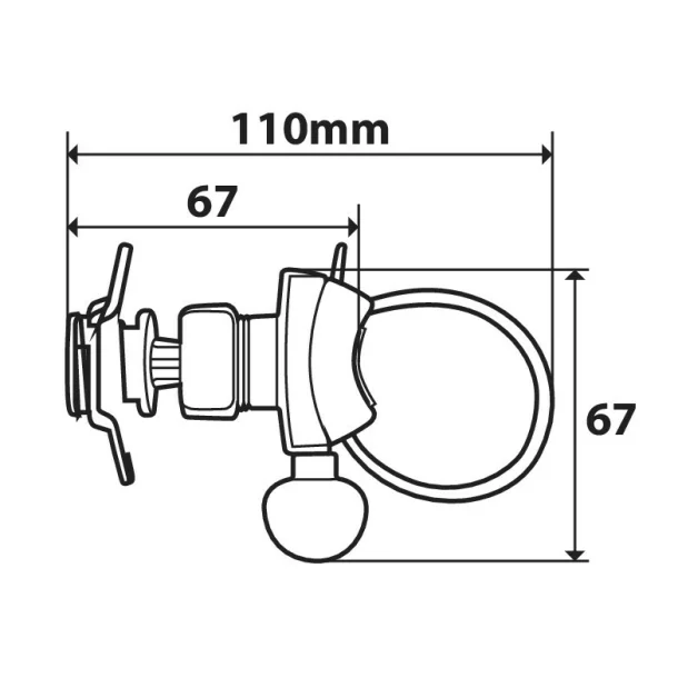 Suport fixare pe ghidon Opti Belt pentru carcase telefon mobil Opti Case