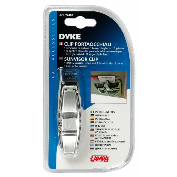 Dyke, sunvisor clip