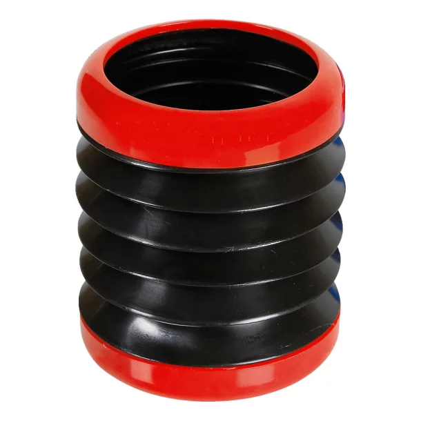 Suport pahar pliabil din plastic Flexi-Box - Rosu/Negru