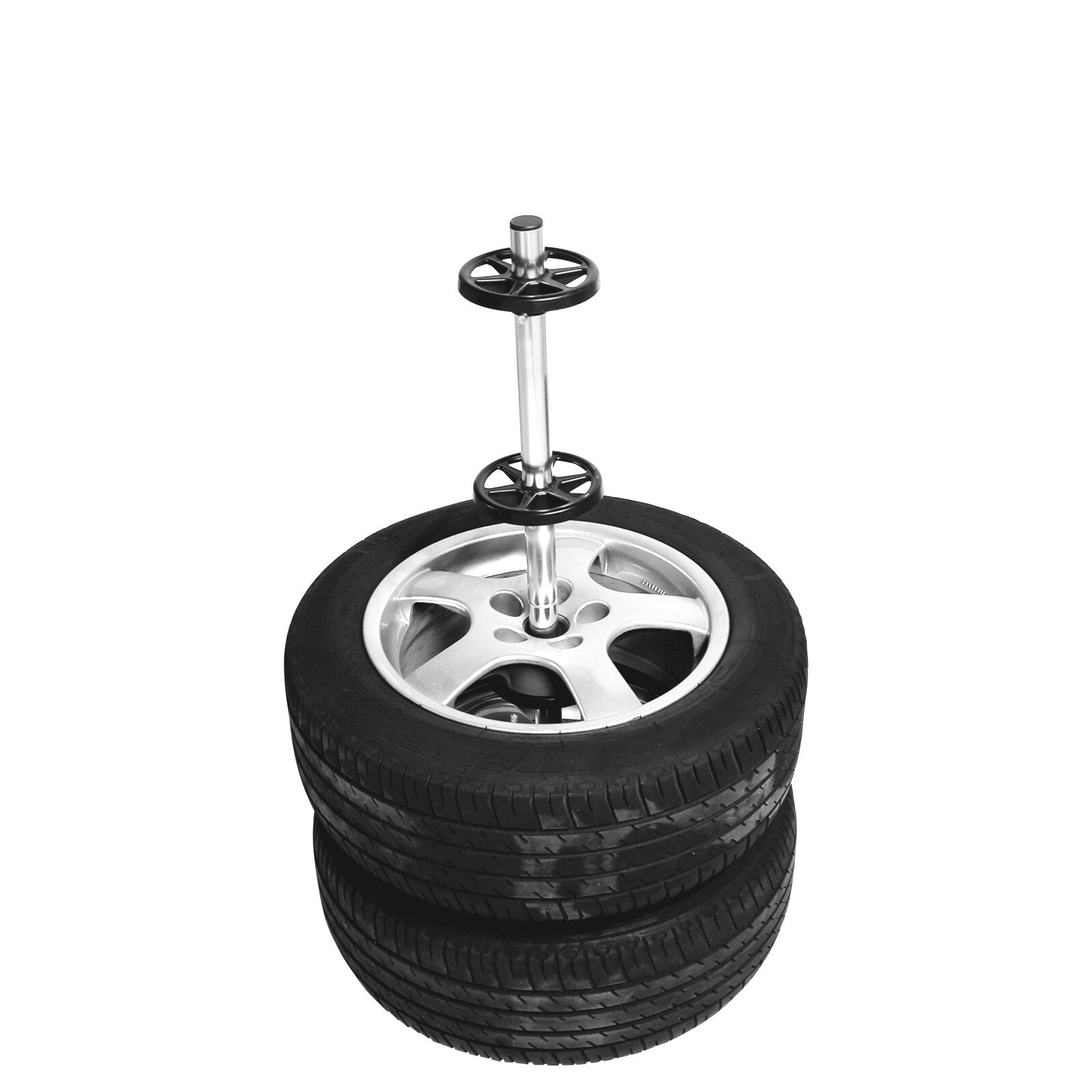 Stand for 4 pcs spare wheels with cover Carpoint thumb