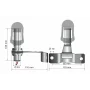 Fix-5, Din plug for rotating beacon lamps with bracket