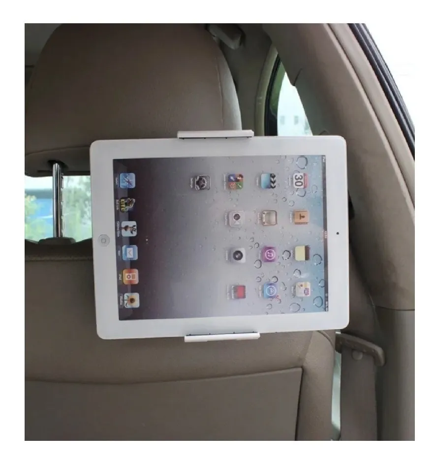 Tablet holder for headrest 160-245mm - White thumb
