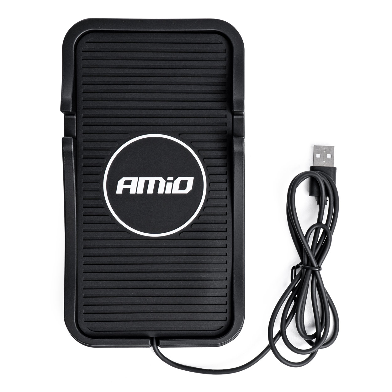 Amio szilikon mobiltelefon tartó / műszerfal szőnyeg, 15W-os vezeték nélküli töltéssel thumb