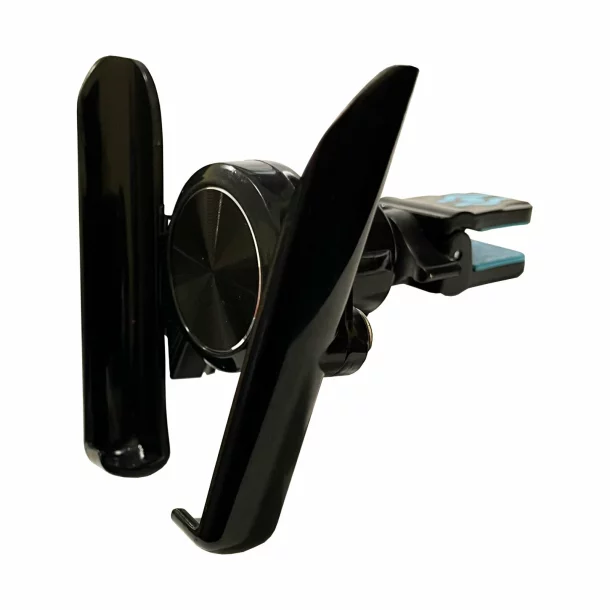 Mobile phone holder with clip fixing to the ventilation grill