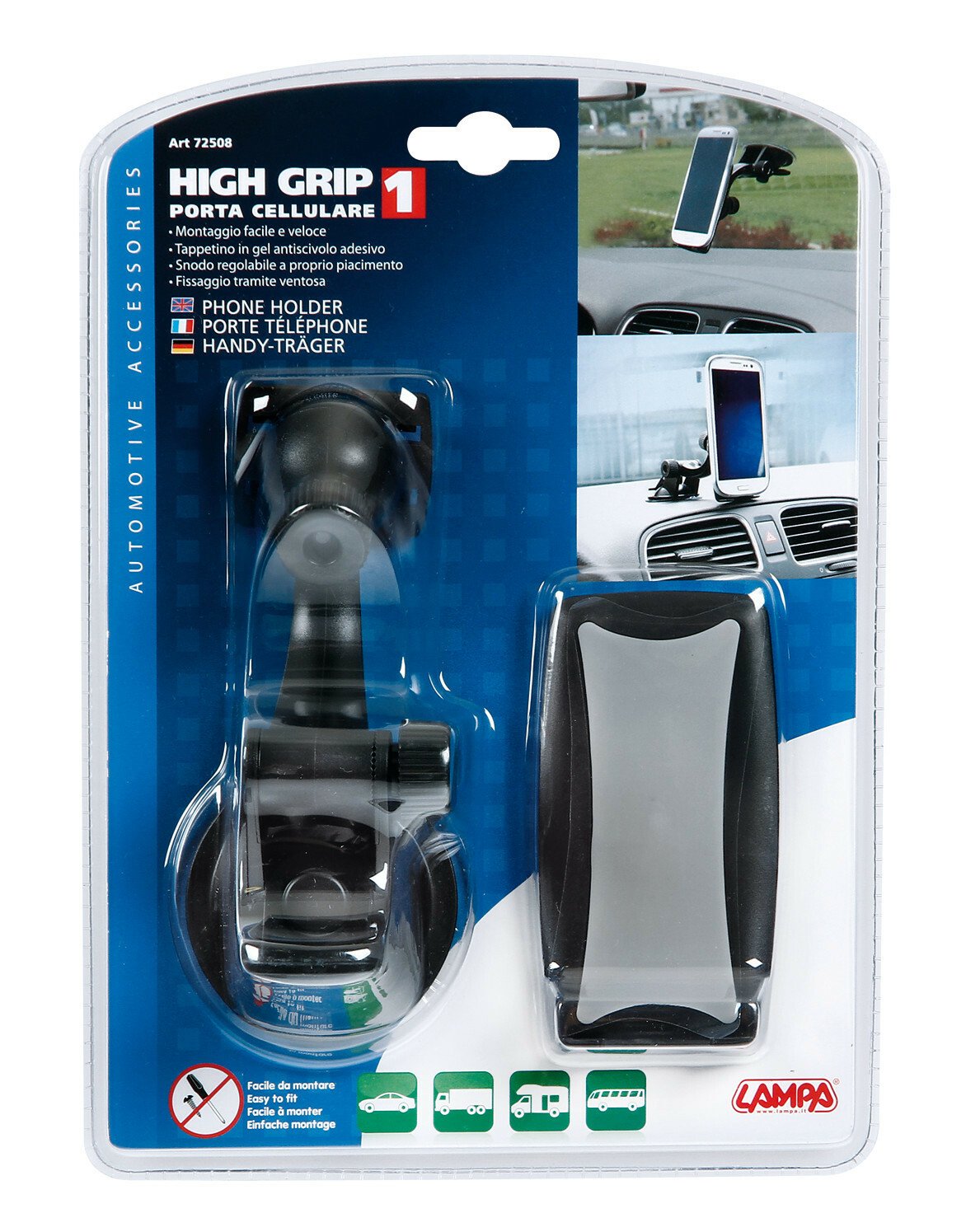 High Grip 1, suction cup phone holder thumb