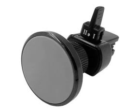 Suport telefon mobil magnetic cu clips fixare la grila de ventilatie