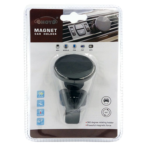 Suport telefon mobil magnetic cu clips fixare la grila de ventilatie thumb