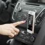 Magnetic mobile phone holder with ventilation grille mount