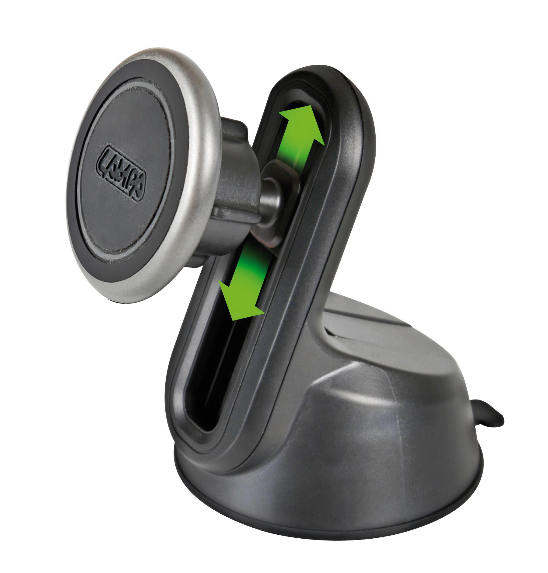 Magneto Elevator, magnetic phone holder with sticky suction cup thumb