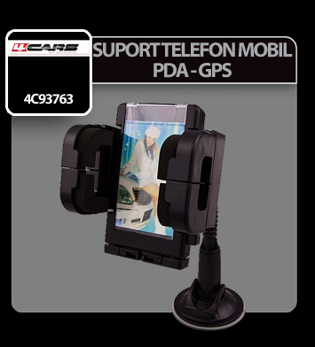 Suport telefon mobil, PDA, GPS cu ventuza 4Cars thumb