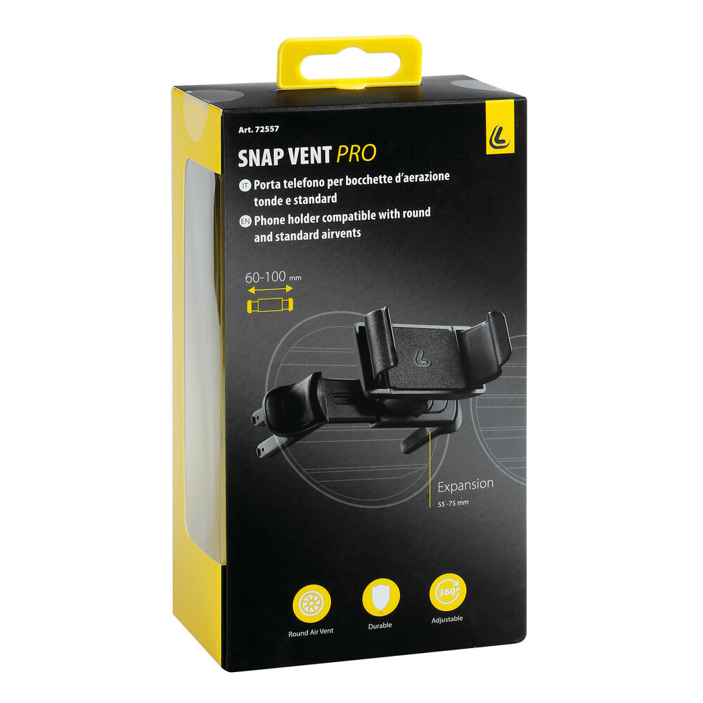 Snap Vent Pro, phone holder for standard and round air vents thumb