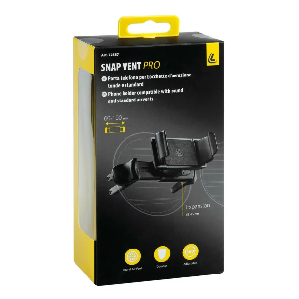 Snap Vent Pro, phone holder for standard and round air vents