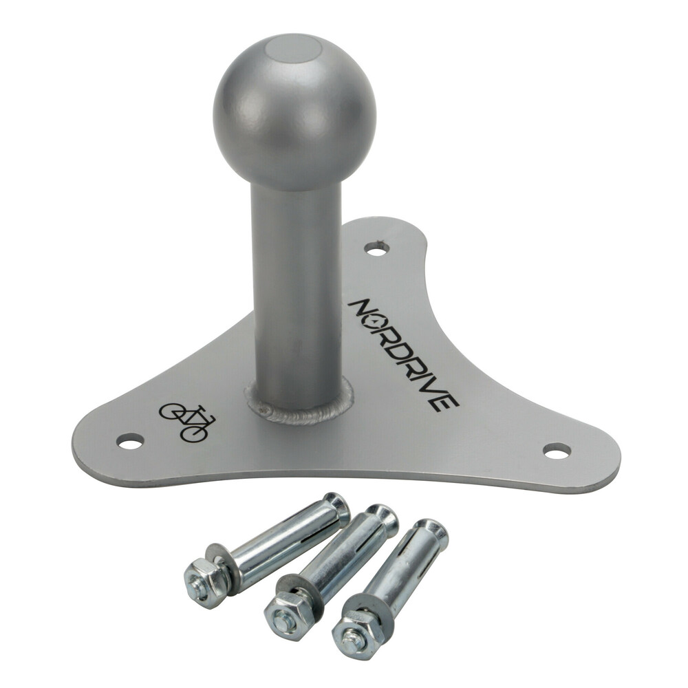 Sphere-2, universal bracket for rear tow hook bicycle racks, wall fixing thumb