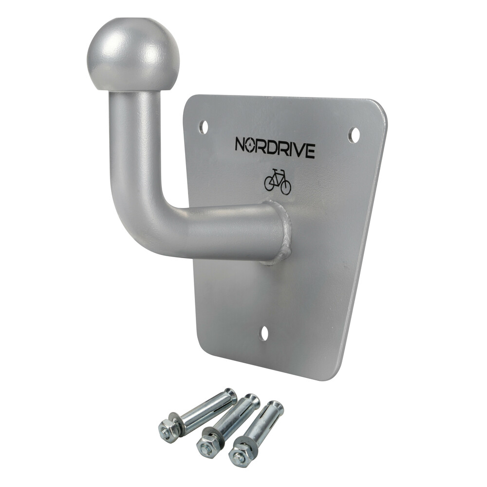 Sphere-1, universal bracket for rear tow hook bicycle racks, wall or ceiling fixing thumb