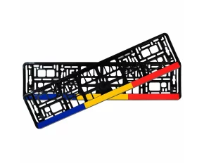 Suporti numar inmatriculare set 2buc - Romania