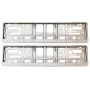 Chromed numbers plates holders 2pcs