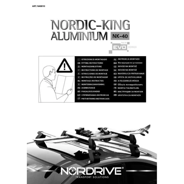 Suporti schiuri Nordic-King EVO din aluminiu NK-40