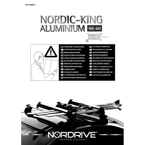 Suporti schiuri Nordic-King EVO din aluminiu NK-60