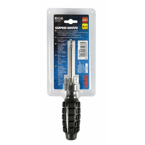 Super-Drive magnetic screwdriver 6 in 1