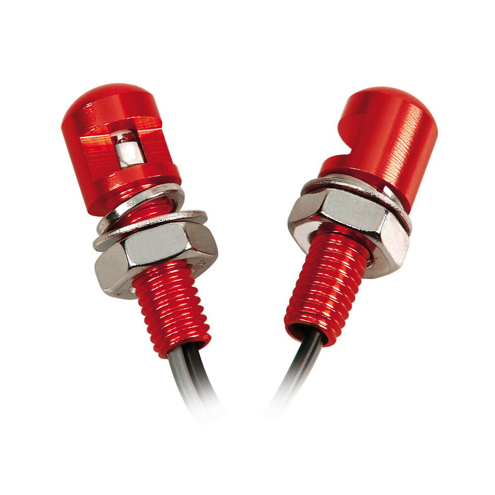Led screws, white light, 2 pcs - Red thumb