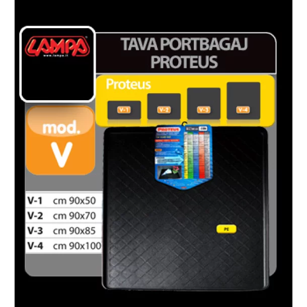 Proteus, car trunk mat - V-1 - cm90x50