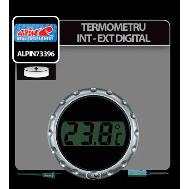 Alpin digitális külső - belső hőmérő