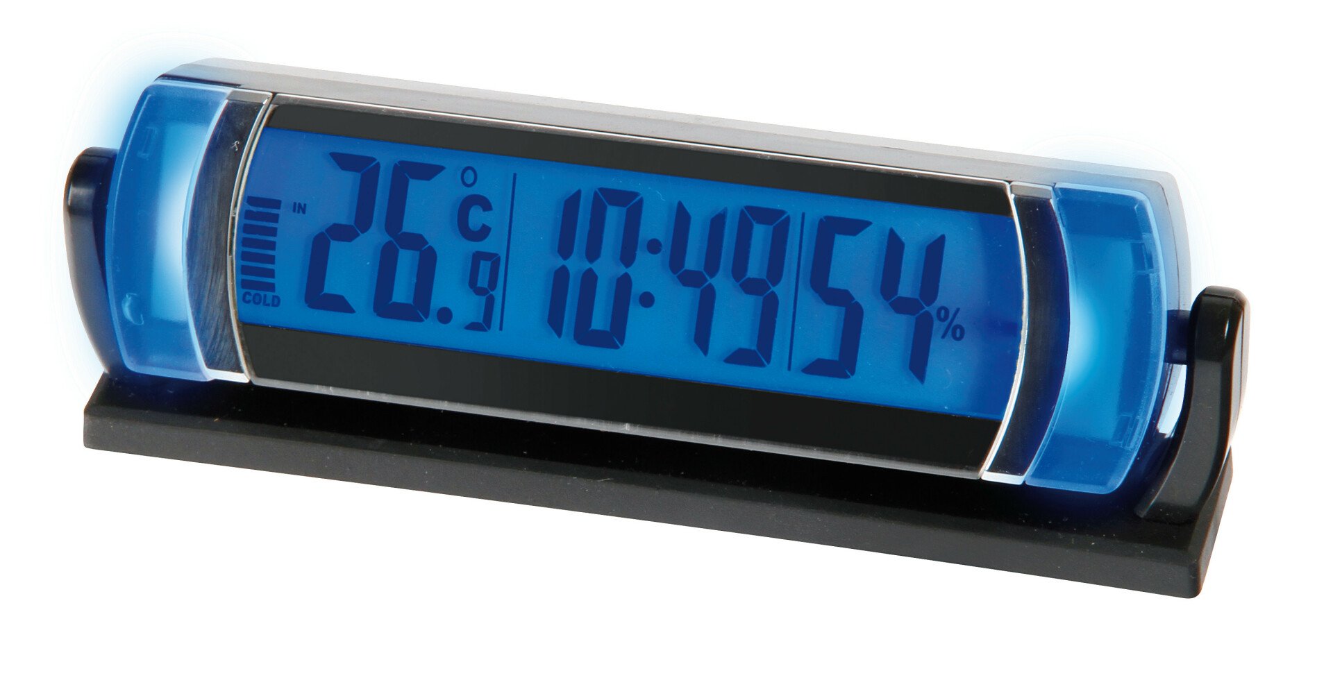 Seyio HC-100 belső hőmérő, többfunkciós óra 12/24V thumb
