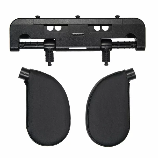 Ergonomic car headrest for head and neck, adjustable, 4Cars, Black