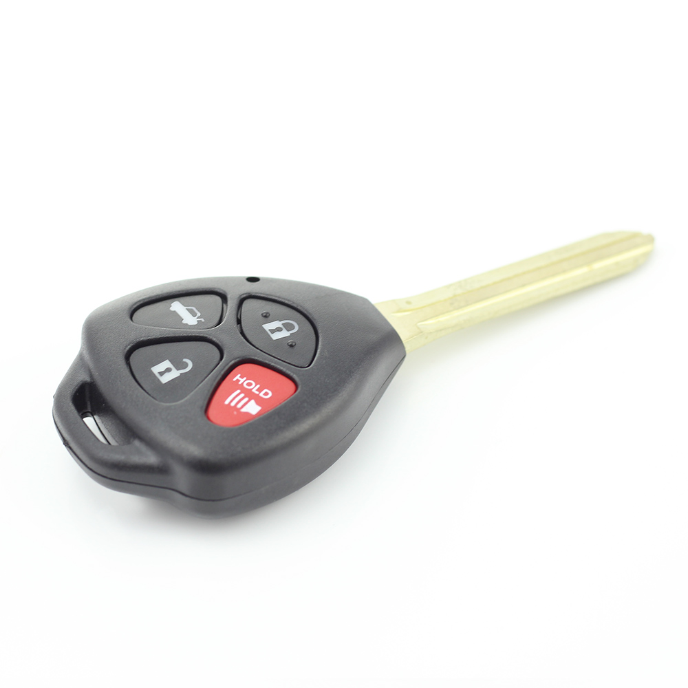 Toyota carcasa cheie 3+1 butoane cu buton rosu panica (fara logo) thumb
