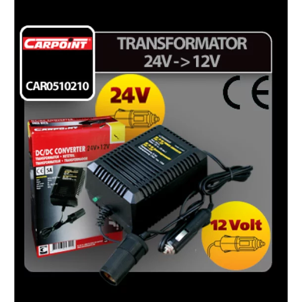 Voltage transformer 24V - 12V Carpoint - Cridem