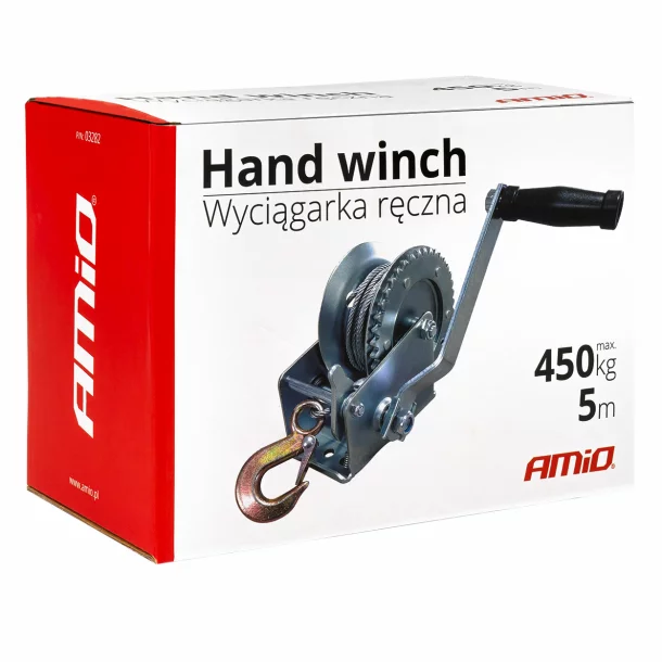 Amio Handwinch 450kg with 5m cable