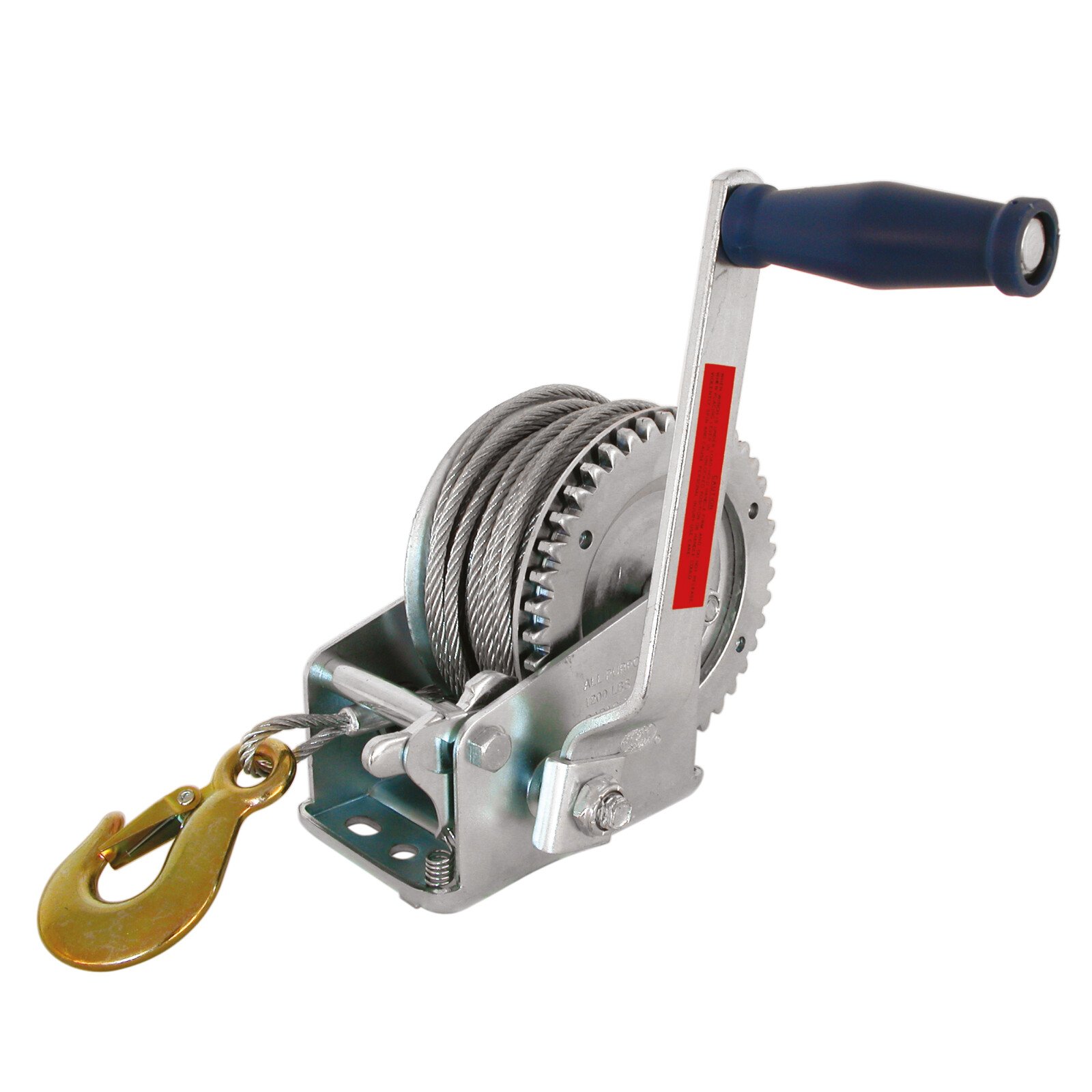 Carpoint Handwinch 545kg with 20m cable thumb