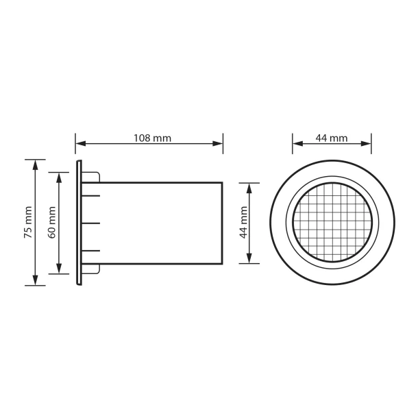 Tub reflex 43/75x105 mm