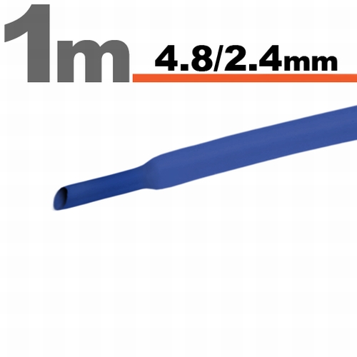 Tub Termocontractibil Albastru • 4,8 / 2,4 mm thumb