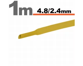 Tub Termocontractibil Galben • 4,8 / 2,4 mm