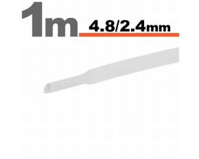 Tub termocontractibilAlb • 4,8 / 2,4 mm