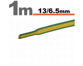 Tub termocontractibilGalben-verde • 13 / 6,5 mm