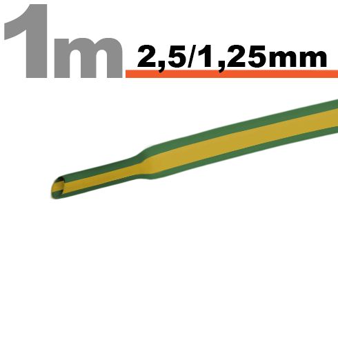 Tub termocontractibilGalben-verde • 2,5 / 1,25 mm thumb
